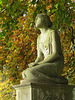 brompton cemetery, london,e.t.smith c19 memorial with figure of faith