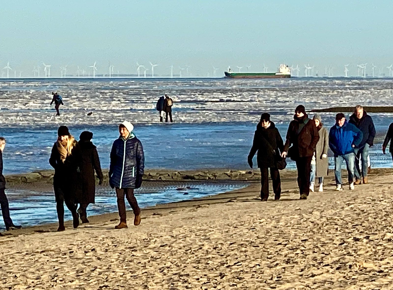 Kalt ist es am Nordseestrand