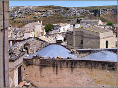 Matera : i tetti dei 'Sassi'