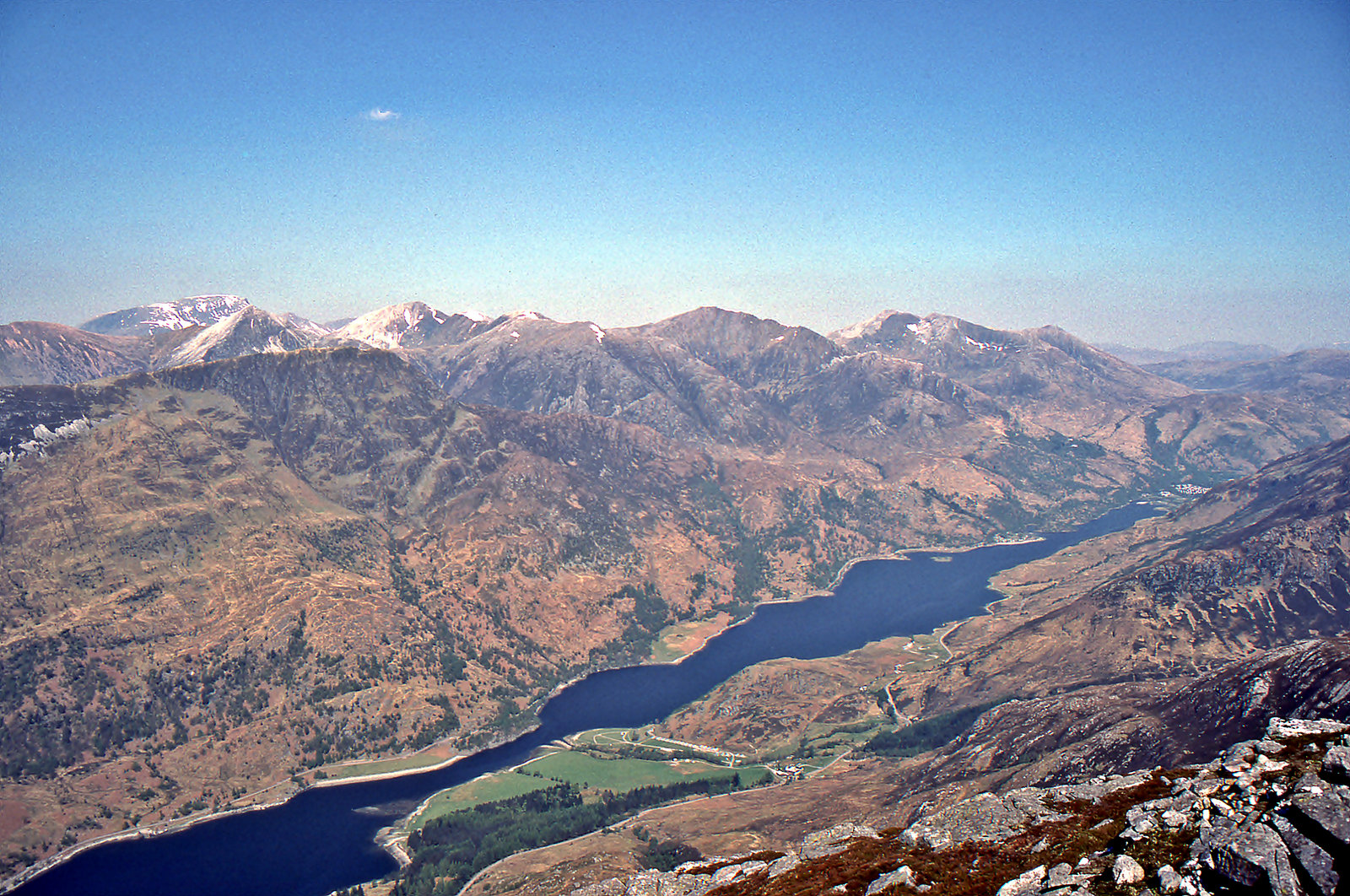 Loch Leven from The Pap of Glen Coe 4th May 1990