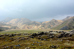 Iceland, Colorful Mountains and Volcanic Fields of Landmannalaugar