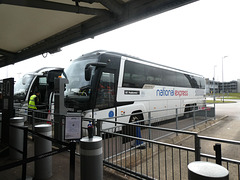 National Express coaches at Luton Airport - 14 Apr 2023 (P1140879)