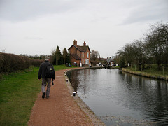 Approaching Bratch Locks on The Staffs and Worcs Canal