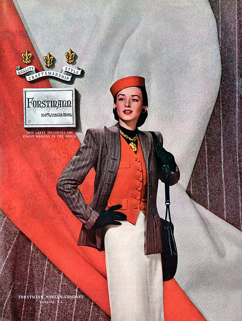 Forstmann Woolens Ad, 1946