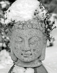 Snow buddha