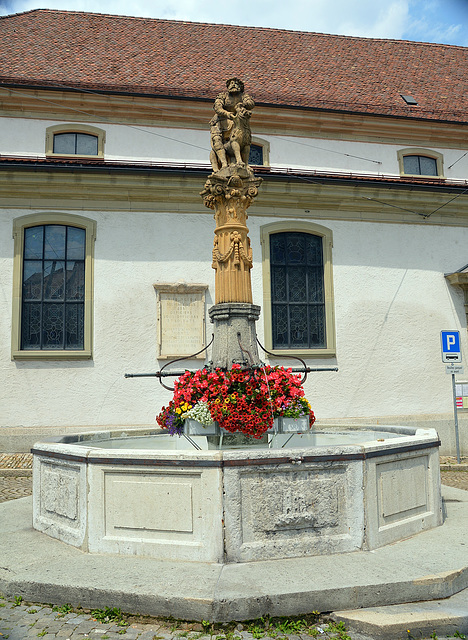 Simson-Brunnen in Fribourg/Freiburg