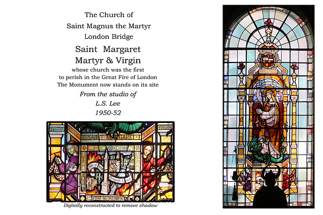 The Church of Saint Magnus the Martyr, London Bridge - windows - Saint Margaret