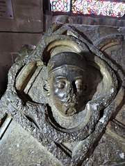 canterbury cathedral (91) detail of c13 tomb of archbishop walter +1205