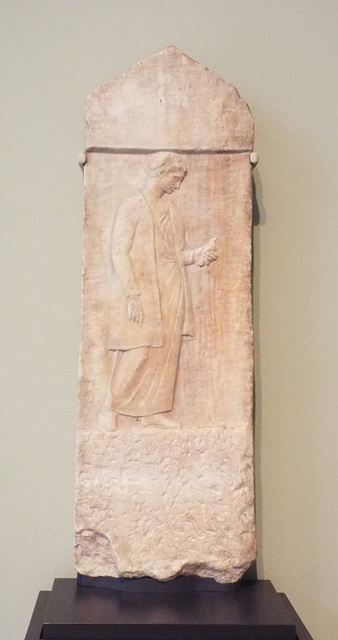 Gravestone of Myttion in the Getty Villa, June 2016