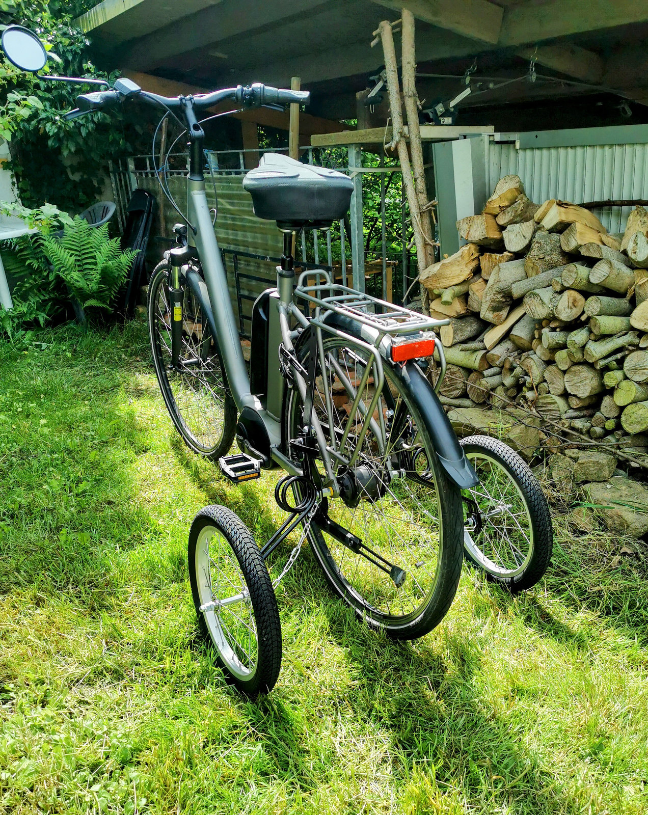 Mein Fahrrad mit 'Swinging Wheels'