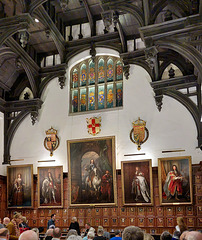 Some portraits, Middle Temple Hall