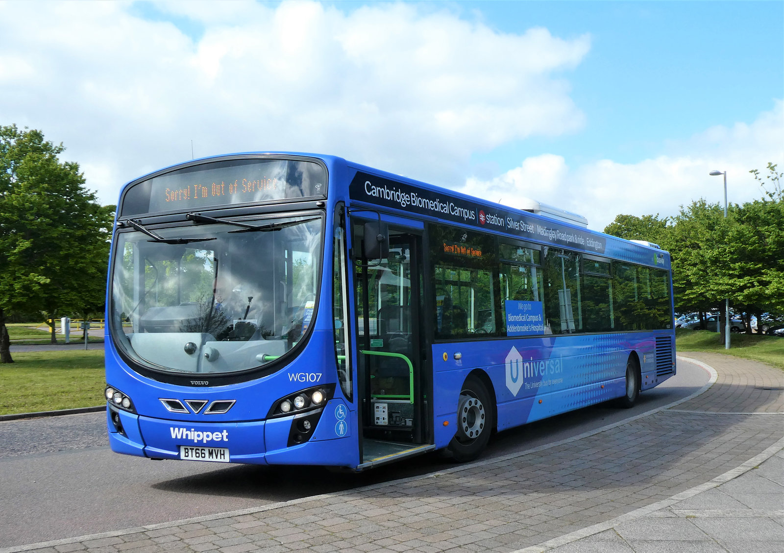 Whippet Coaches WG107 (BT66 MVH) in Cambridge - 26 May 2021 (P1080382)