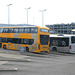 Stagecoach 10803 (SN66 WAE) and APCOA B3 (BX64 WHJ) at Luton Airport - 14 Apr 2023 (P1140952)