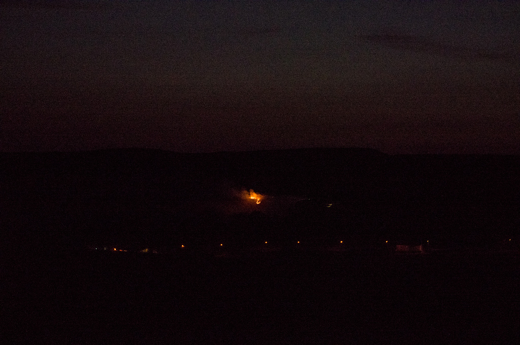 Tintwistle Quarry on fire !