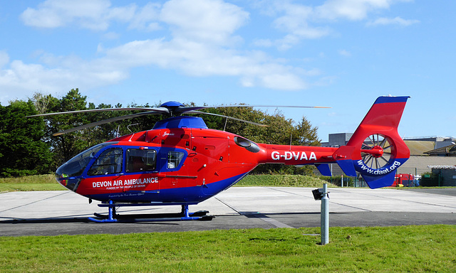 G-DVAA at Royal Cornwall Hospital (2) - 26 September 2020