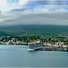 Akureyri city panoramic view -