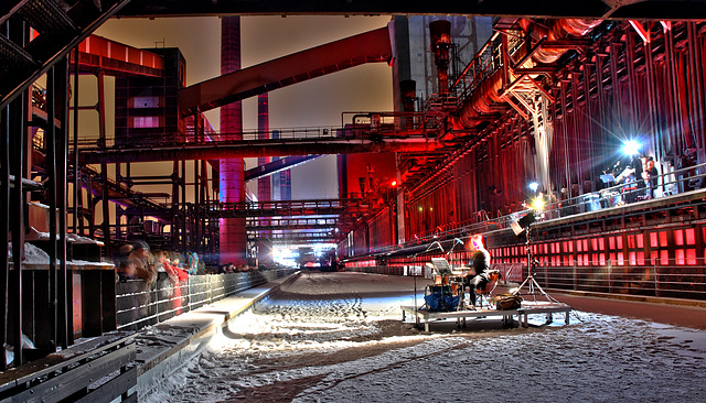 Konzert auf der Eisbahn