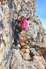 'Via Ferrata Oskar Schuster' at Plattkofel  (3)