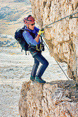 'Via Ferrata Oskar Schuster' at Plattkofel  (5)