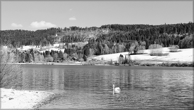 Lac de Saint-Point (25) 17 mars 2016.