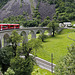 Bernina Red Train - Brusio's helical bridge, Switzerland