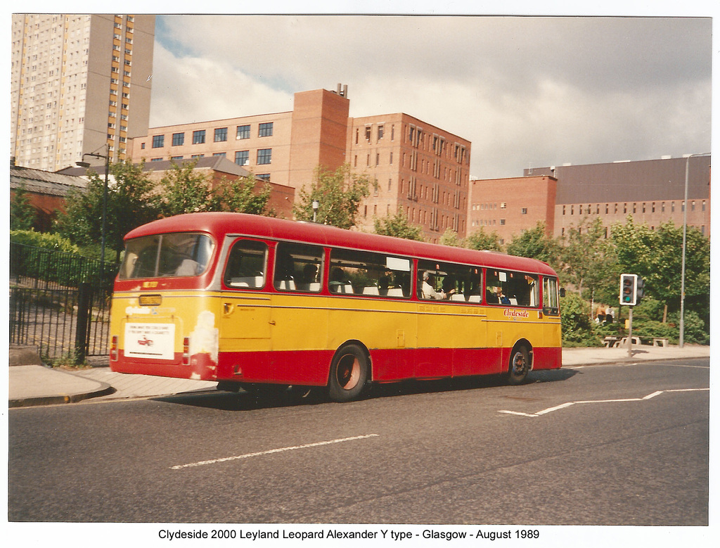 Clydeside Leyland Leopard Alexander Y Glasgow 8 1989