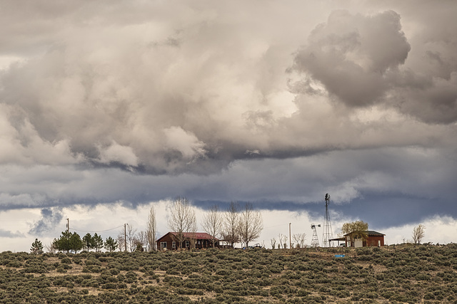 Dramatic sky near HQ Malheur NWR B0005425