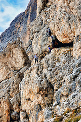 'Via Ferrata Oskar Schuster' at Plattkofel  (1)