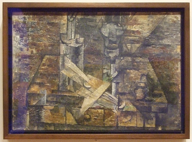 Table Still Life with Fan by Braque in the Museum of Modern Art, March 2010
