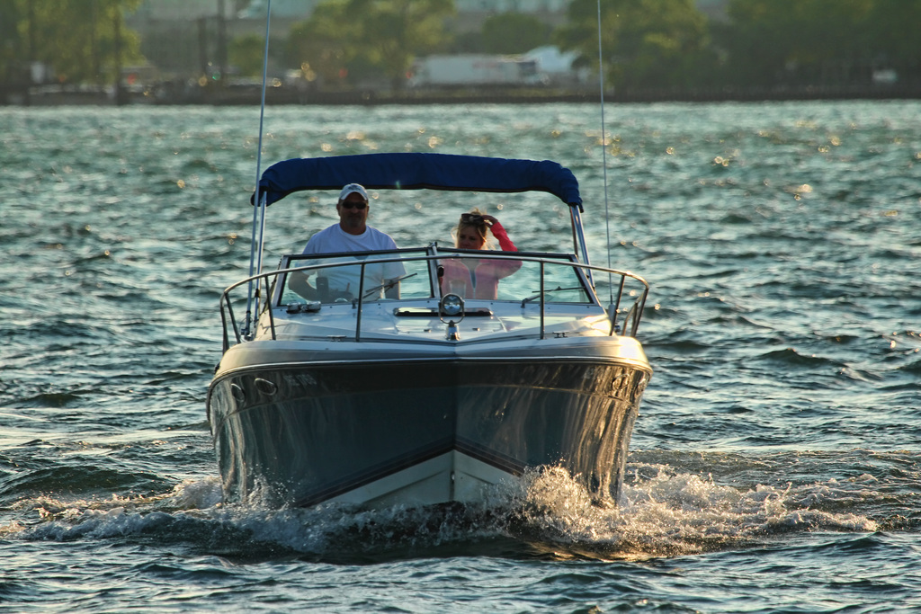 out for an evening cruise