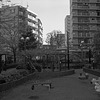 Playground in the valley of buildings