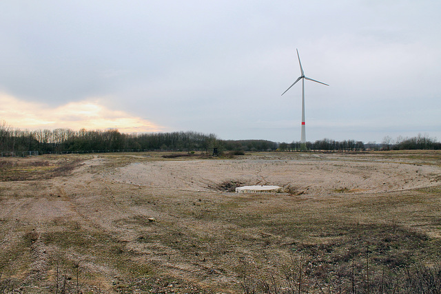 Zeche Walsum, ehemaliges Gelände der Schachtanlage Voerde (Voerde-Löhnen) / 4.03.2017