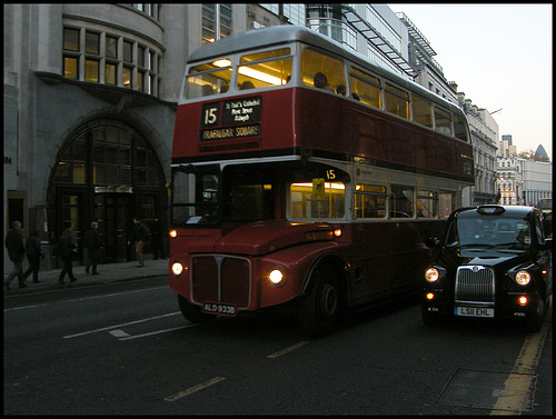 bus and cab