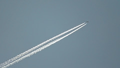 contrails overhead