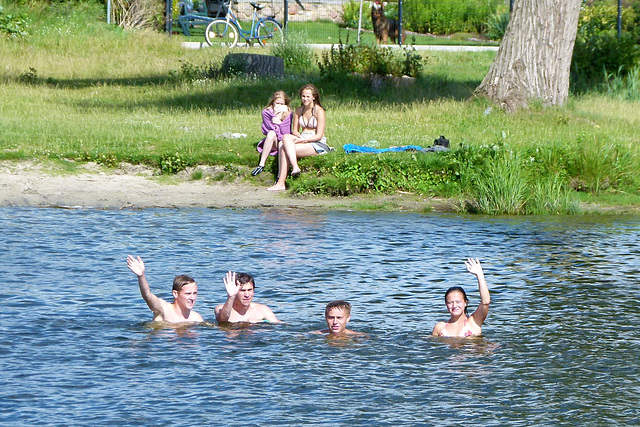 Schiffsbegrüßung in Pritzerbe Schiffsbegrüßung in Pritzerbe
