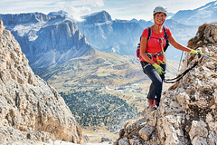 'Via Ferrata Oskar Schuster' at Plattkofel (6)