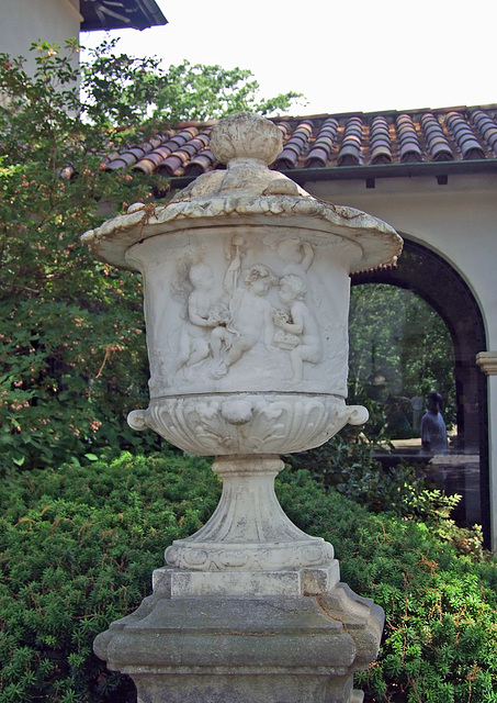 Covered Marble Urn with Baby Dionysos in the Vanderbilt Museum, May 2011