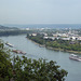 Der Rhein am ende des Mittelrheintales vor Koblenz