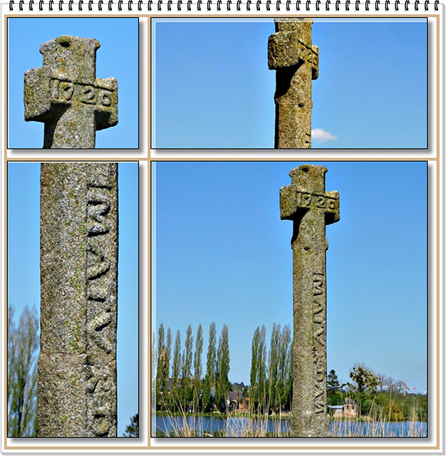 Croix de l'étang de 1720 Au bord du lac Tranquille à Combourg (35)