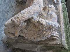 gosberton church, lincs (12) early c14 tomb with effigies