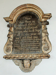 Memorial to Joseph Green, St Thomas & St Luke's Church, Dudley, West Midlands