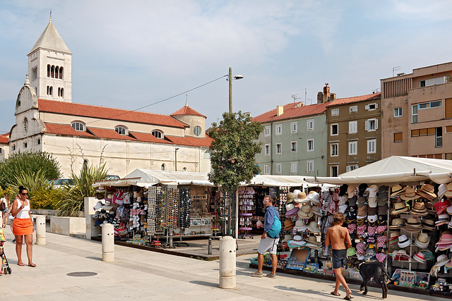 Zadar - Der Marktplatz beim Forum