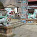 Tengboche Monastery. A Pair of Guards at the Entrance