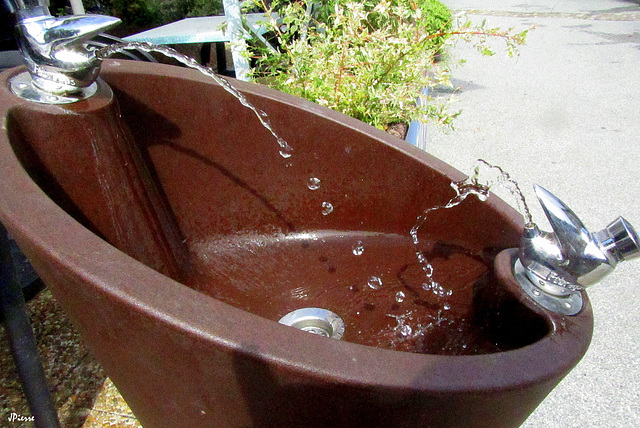 Bataille d'eau en période de canicule