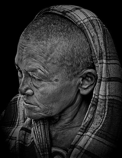 woman at Basantapur Square Kathmandu