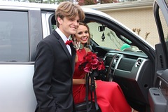 Lady in Red, with her date  :)....4-2020