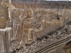 gosberton church, lincs (11) early c14 tomb with effigies