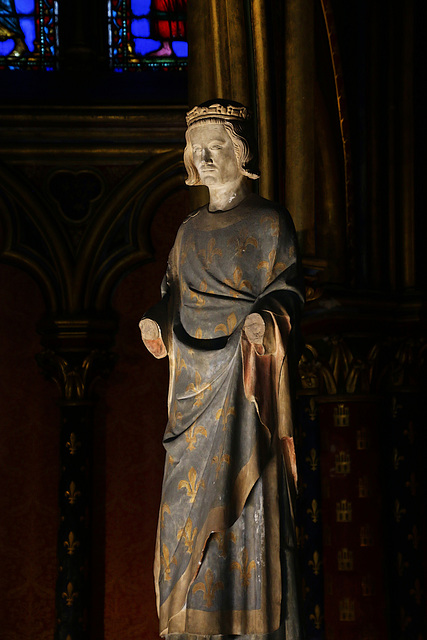 Statue de Saint-Louis - Sainte-Chapelle .