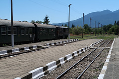 The train is at the station