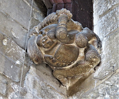 gosberton church, lincs (12) c15 atlas roof corbel